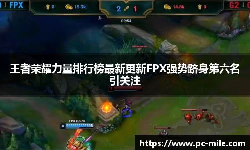 王者荣耀力量排行榜最新更新FPX强势跻身第六名引关注